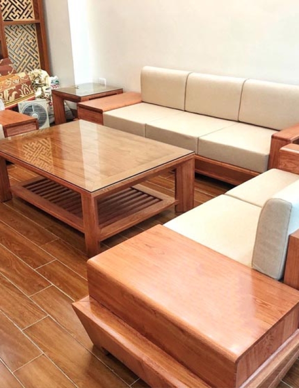 bộ ghế sofo gỗ xoan đào